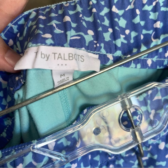 Talbots T by Talbots Blue Graphic Blossoms Skort - Picture 6 of 6